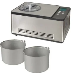 Turbine à glace PRO 2 cuves x 1,65 L ICE-1530 PRO Kitchen Chef Professional
