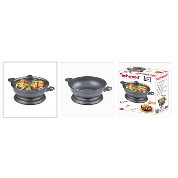 Wok Electrique 3,6 L 1500 W Techwood