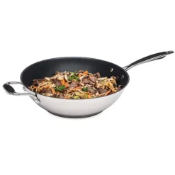 Wok inox antiadhérent 30 cm Excell'Inox Mathon