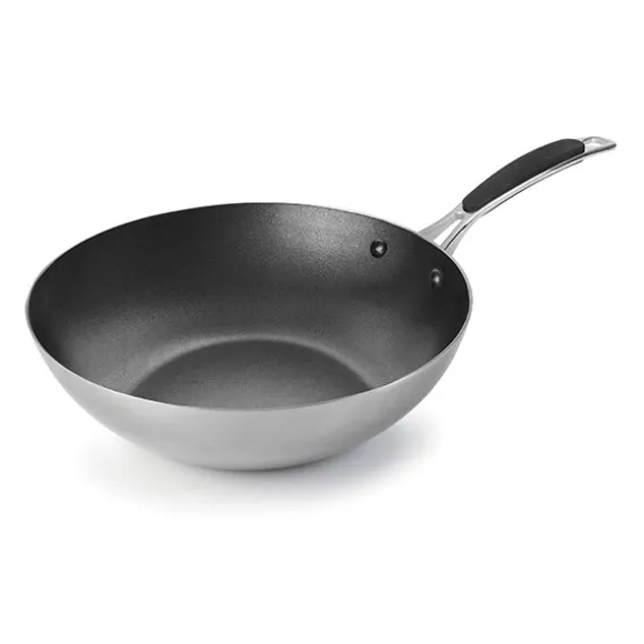 Wok inox anti adhérent Trimetal 28 cm Lacor