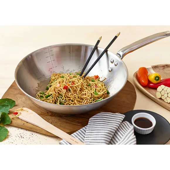Wok tout inox Alchimy 28 cm De Buyer