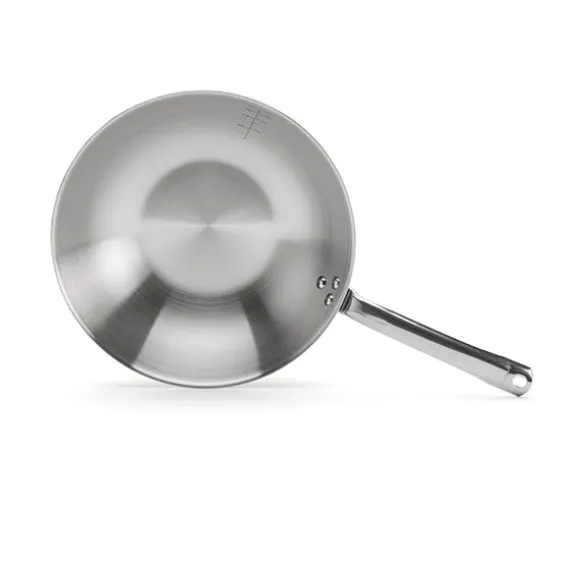 Wok tout inox Alchimy 32 cm De Buyer
