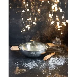 Wok tout inox Casteline sans manche 28 cm Cristel