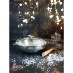 Wok tout inox Casteline sans manche 28 cm Cristel