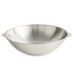 Wok tout inox Clips'inox sans manche 30 cm Mathon