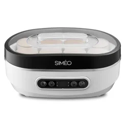 Yaourtière automatique 4 programmes 20 W blanc et noir Simeo